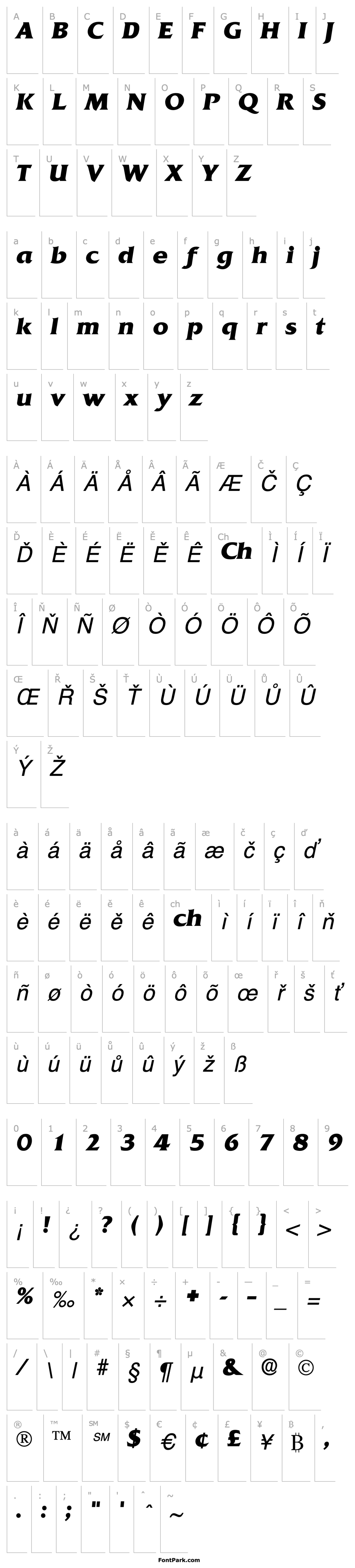 Overview Anticlaire Display SSi Italic