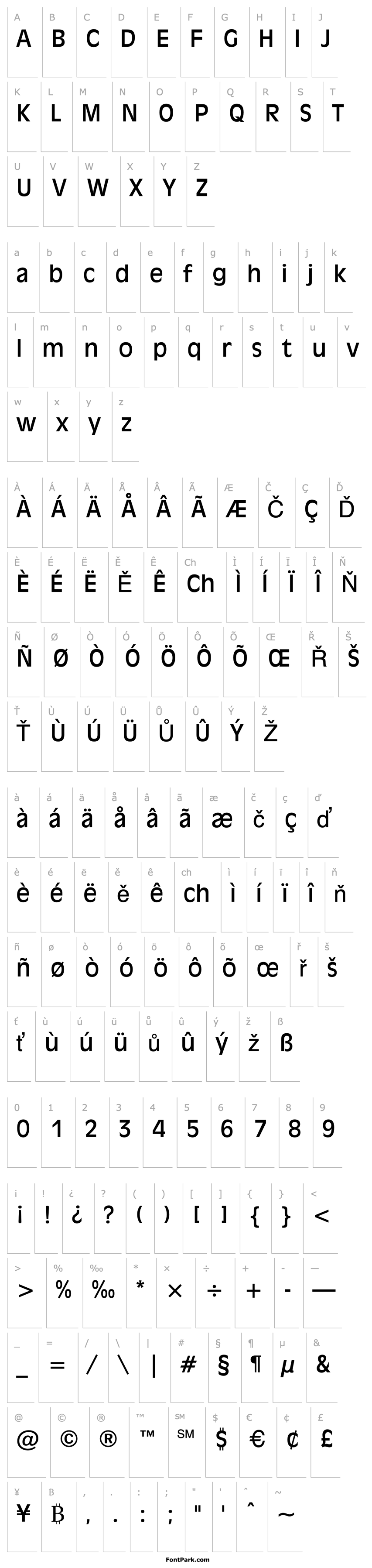 Overview Antiqua 101 Normal