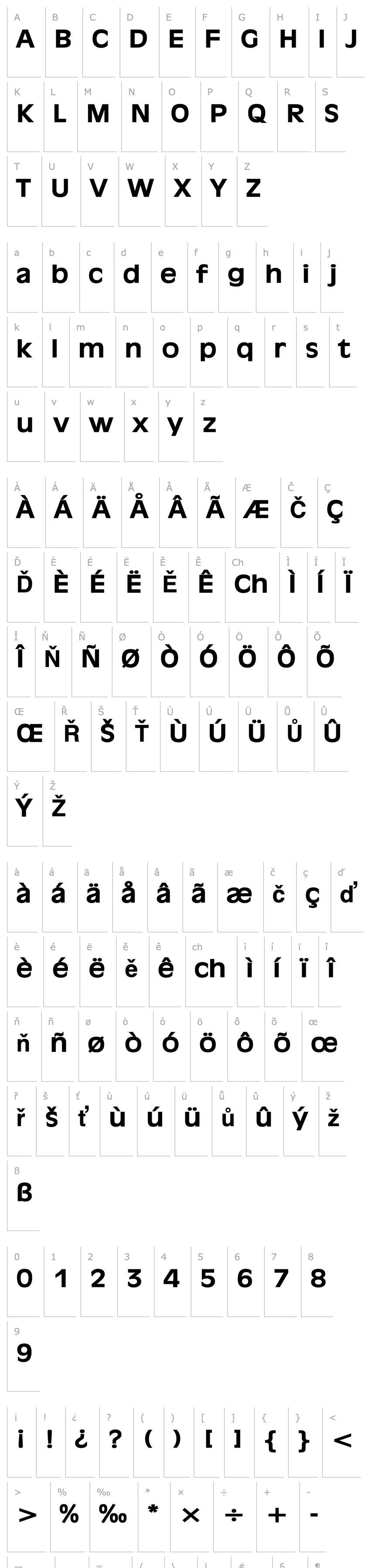 Overview Antiqua 101 Wide Bold