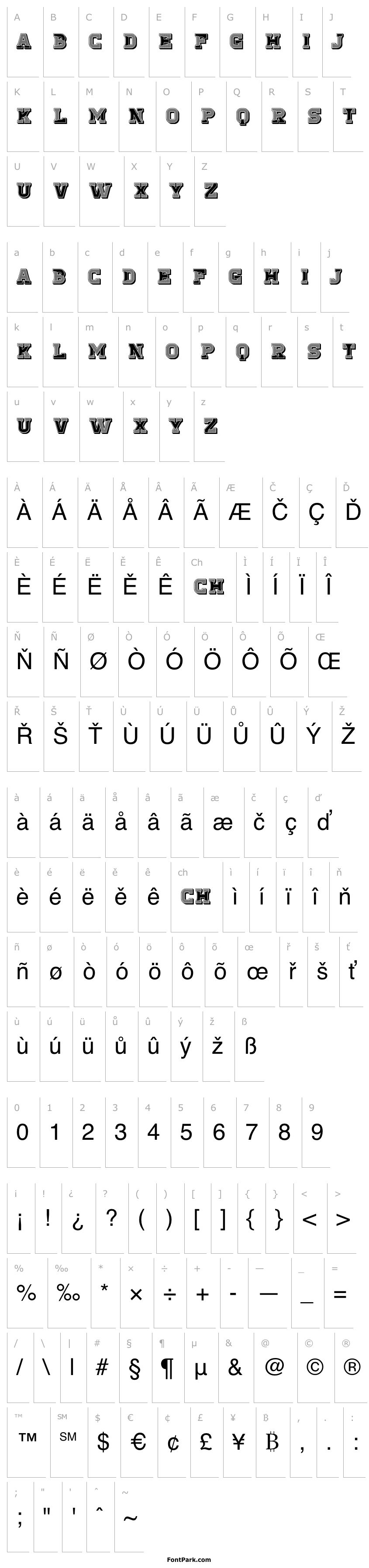 Overview Antiqua Regular