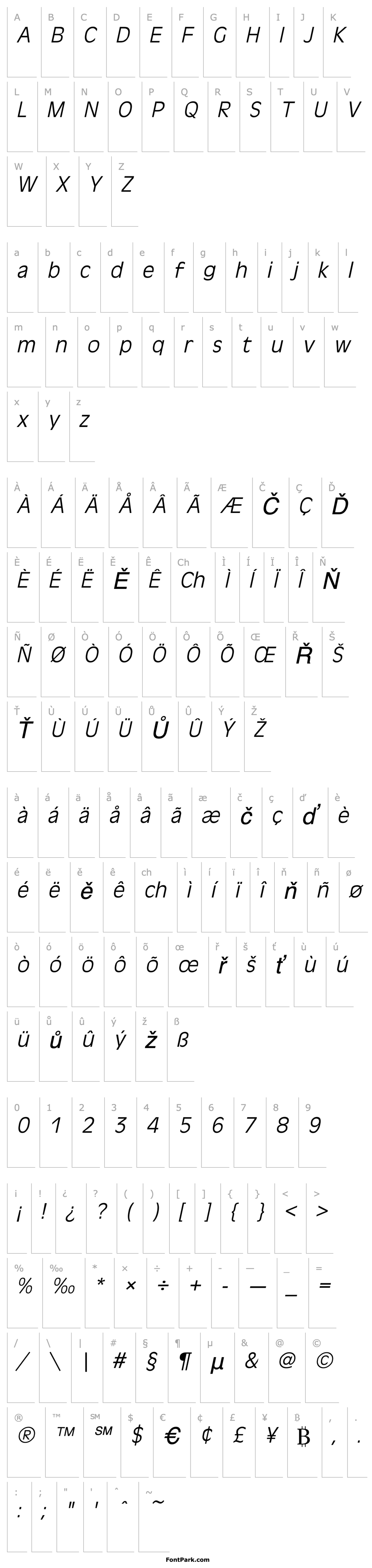 Overview AntiqueOliveL Italic