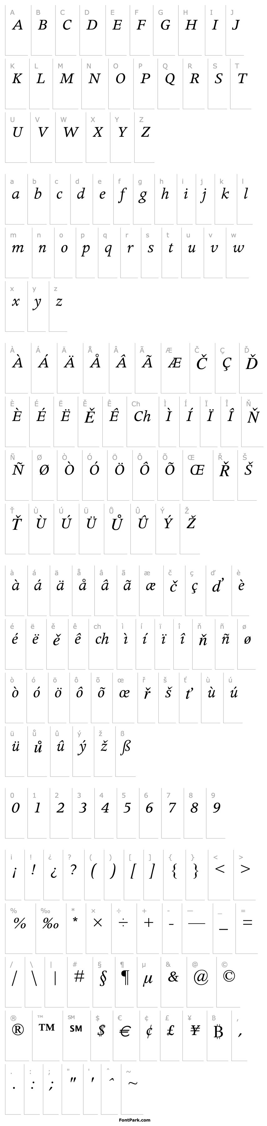 Overview Apollo MT Italic