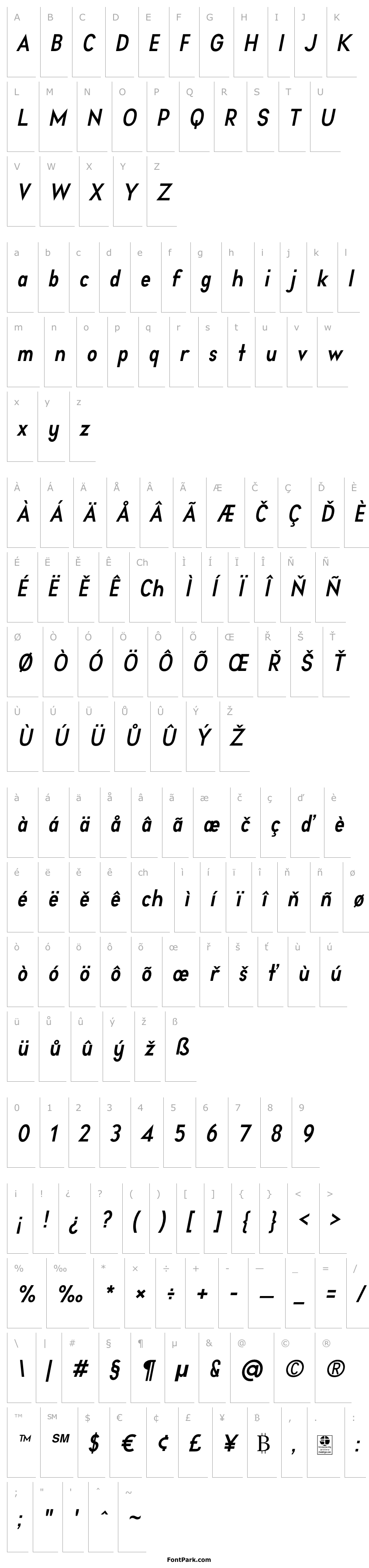 Přehled Aprikas Bold Italic Demo