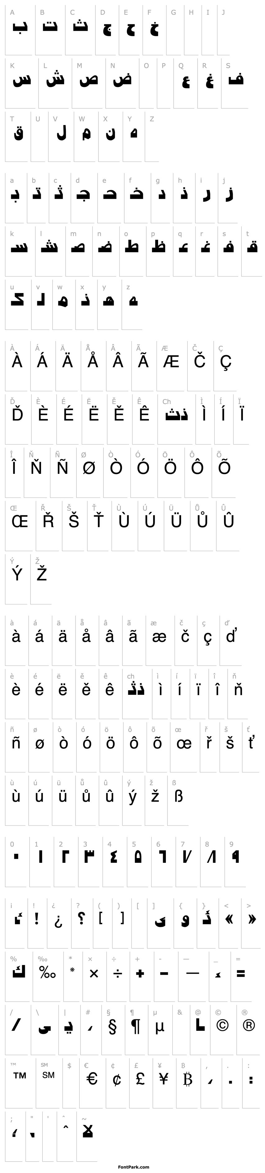 Přehled Arabic7ModernSSK