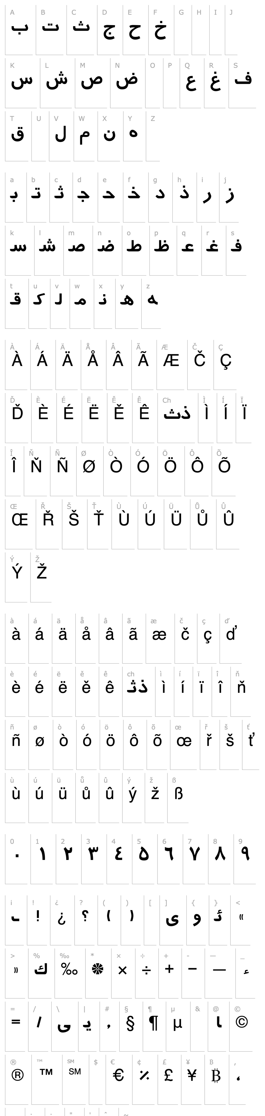 Overview Arabic7TypewriterSSK