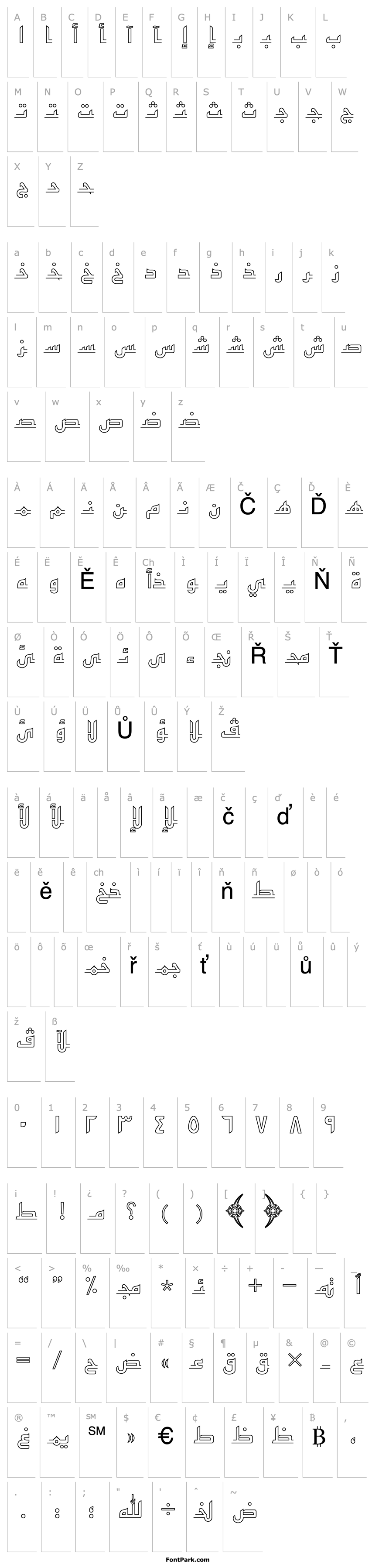 Overview ArabicKufiOutlineSSK