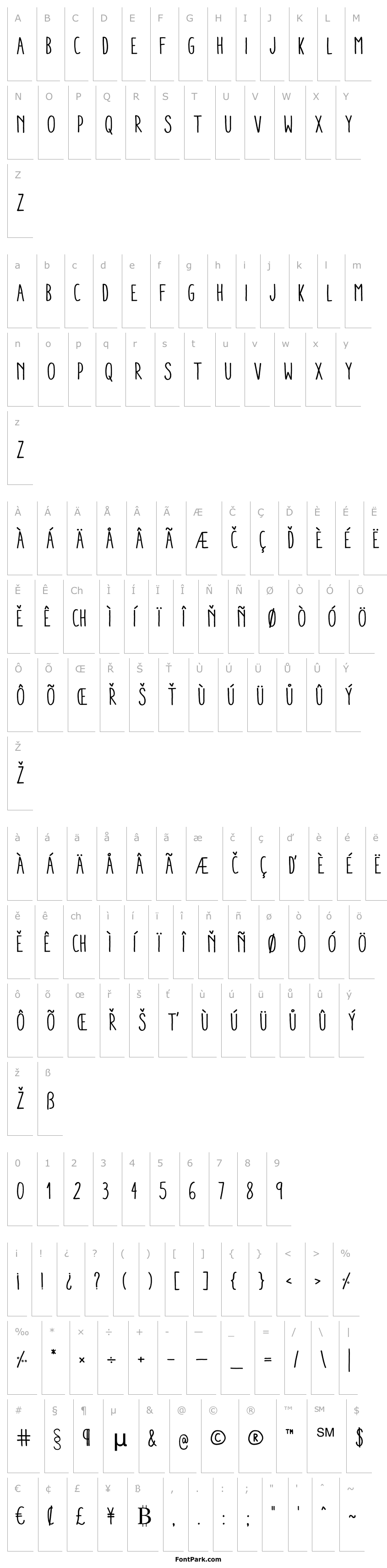 Overview AracneCondensedRegular