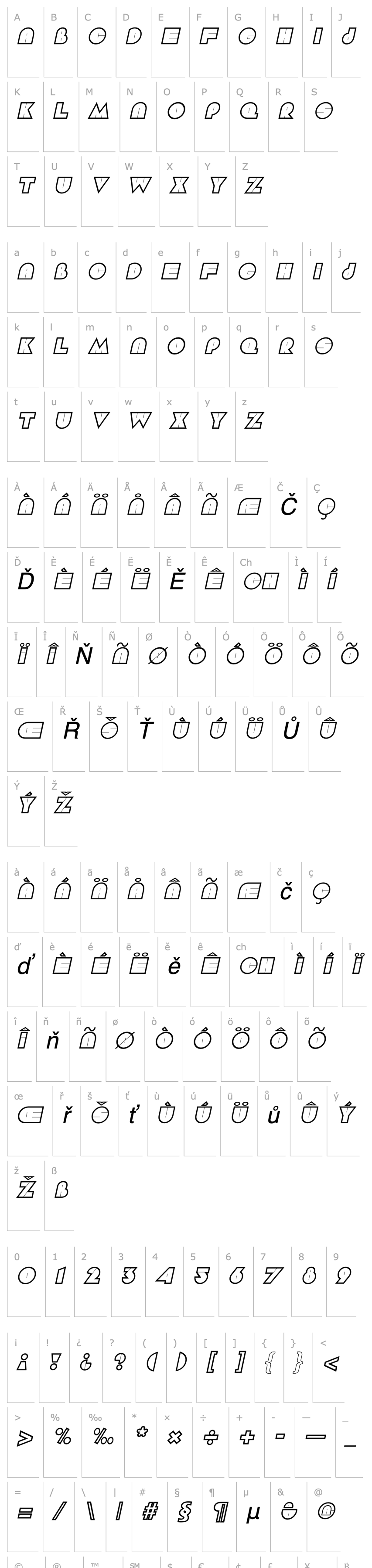 Overview Aramis Italic