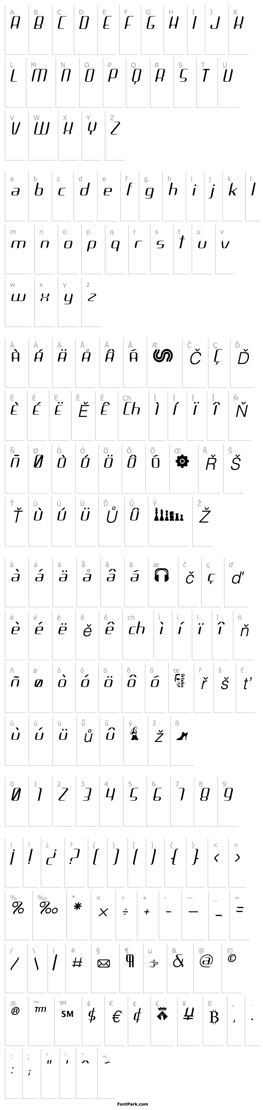 Overview Arbeka  LightItalic