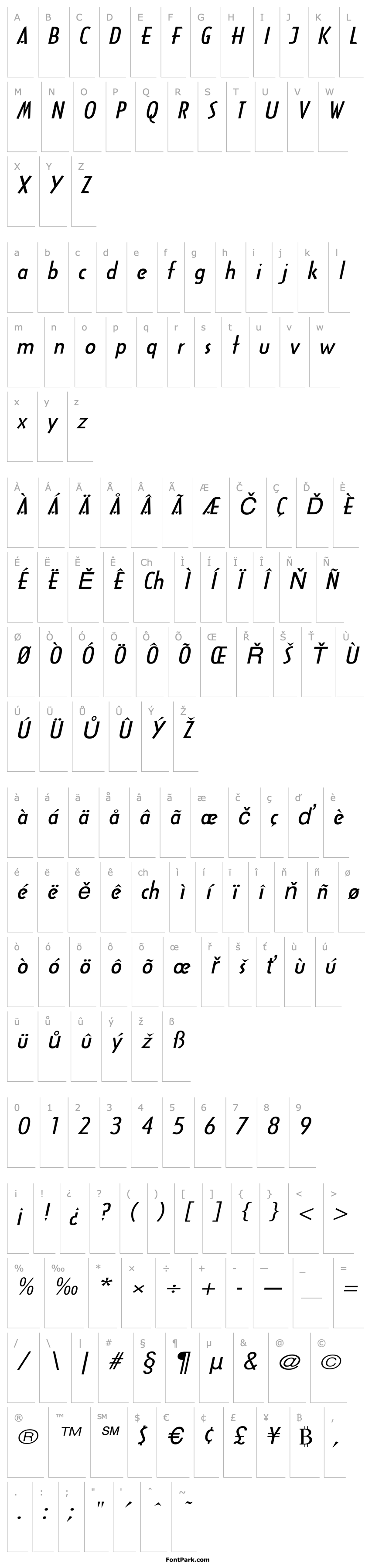 Overview ArcaneBroad Italic