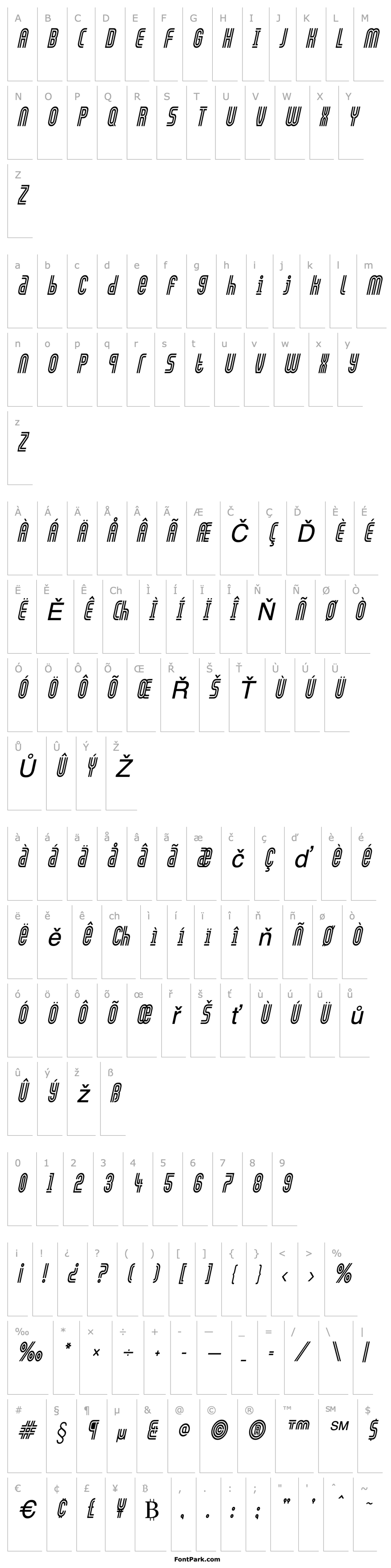 Overview Arch-Condensed Italic