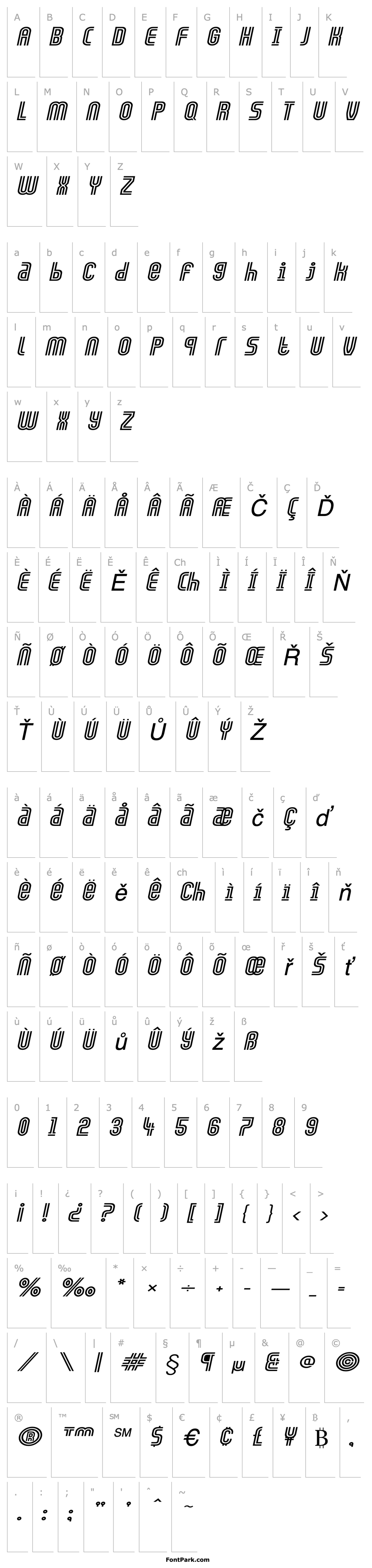 Overview Arch-Extended Italic