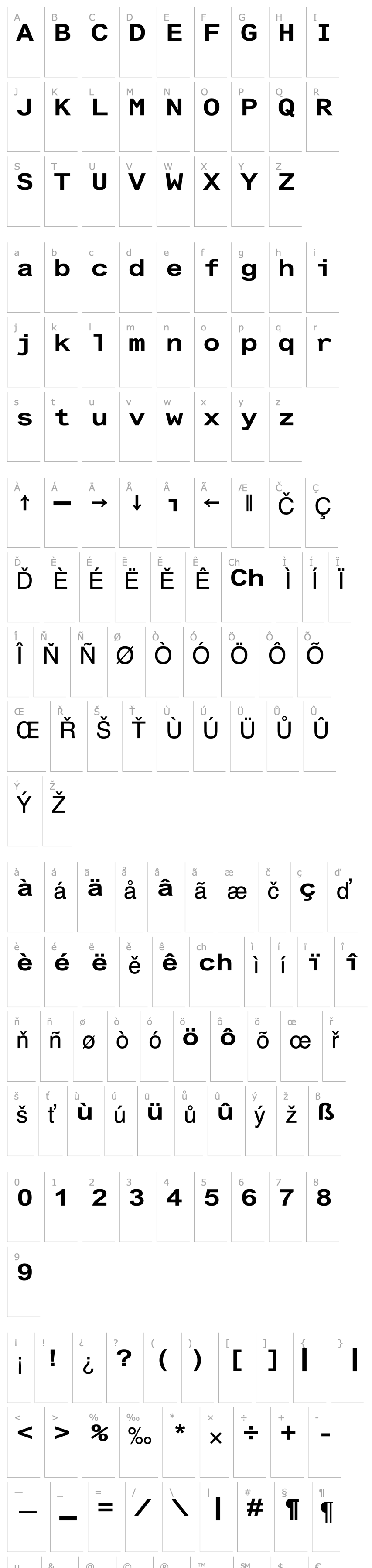 Overview Arial Alternative Regular