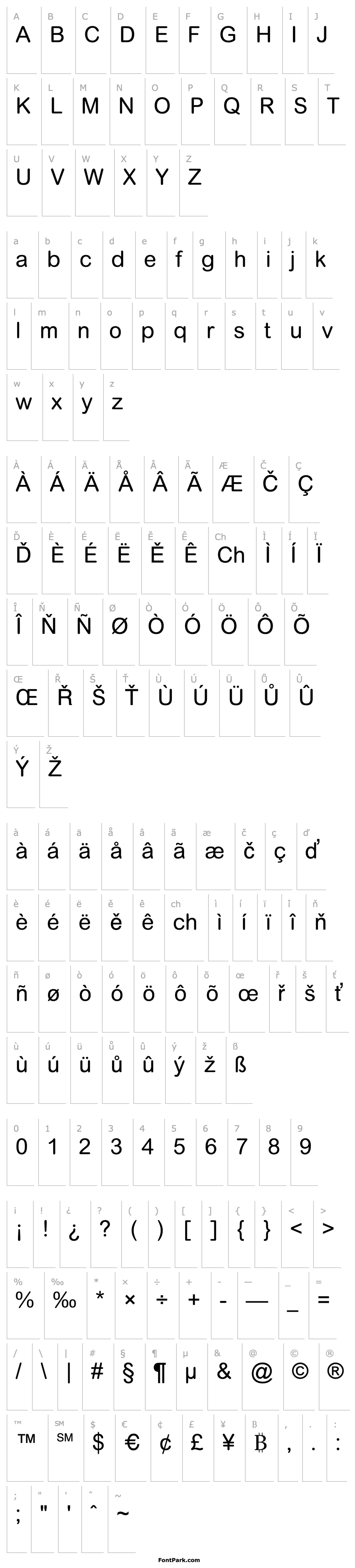 Přehled Arial Rounded MT