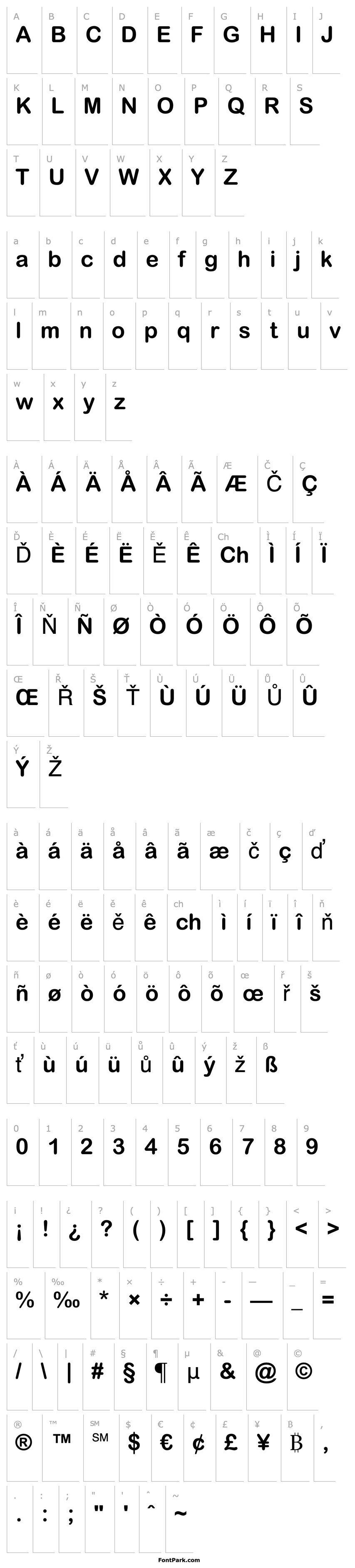 Přehled Arial Rounded MT Bold