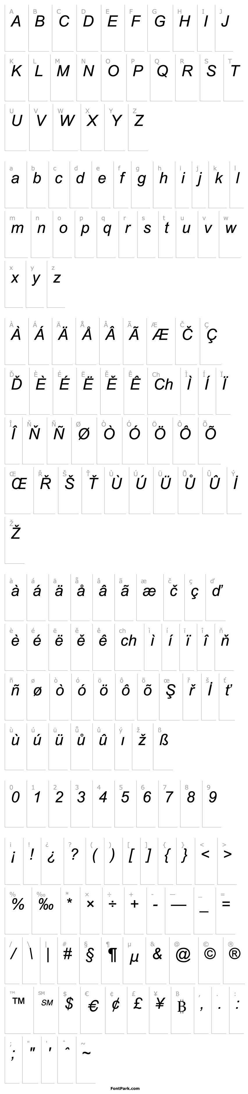 Overview Arial2 Italic Turkce