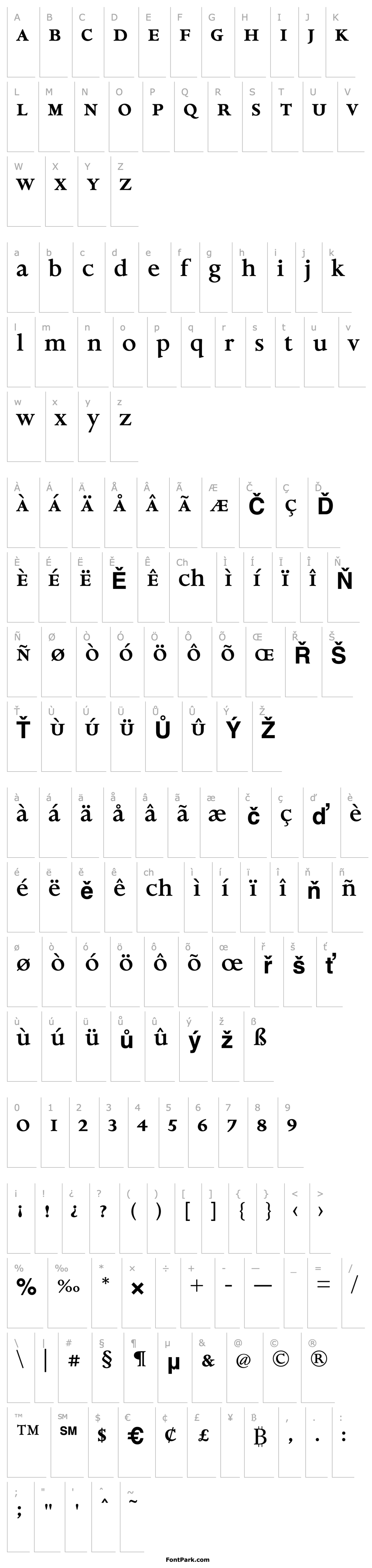 Overview Aries-BoldSmallCapLowerCase