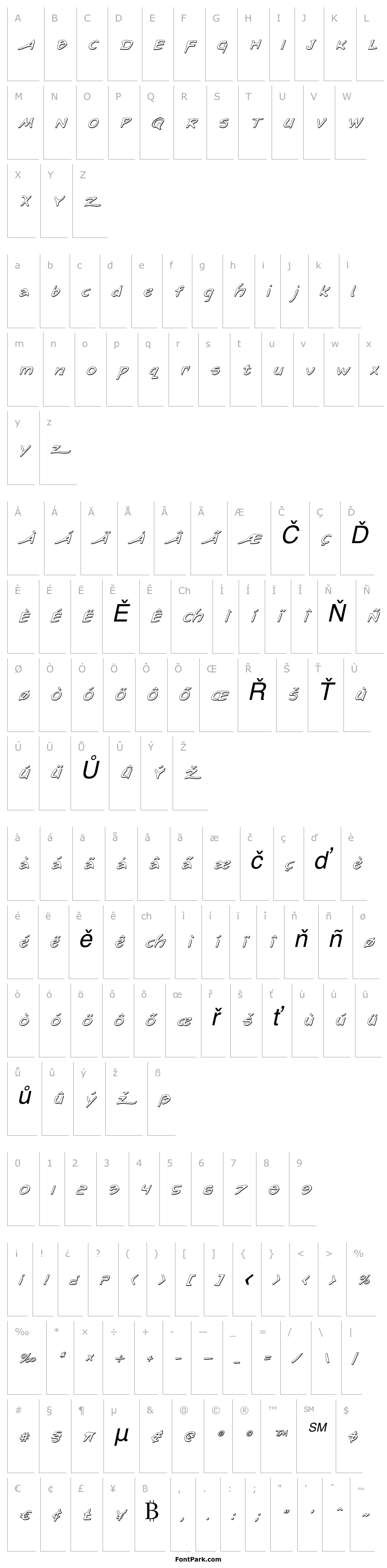 Přehled Arilon Shadow Italic