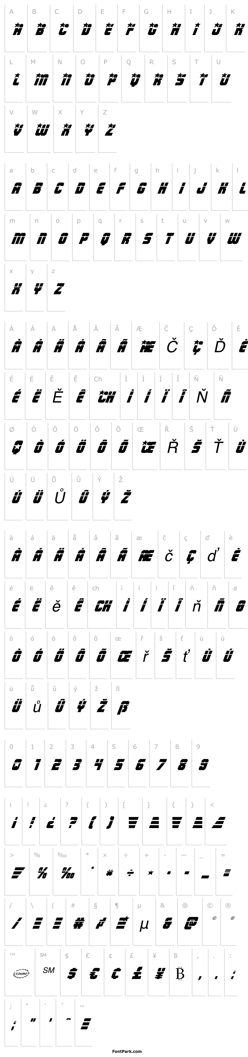 Overview Army Rangers Laser Italic