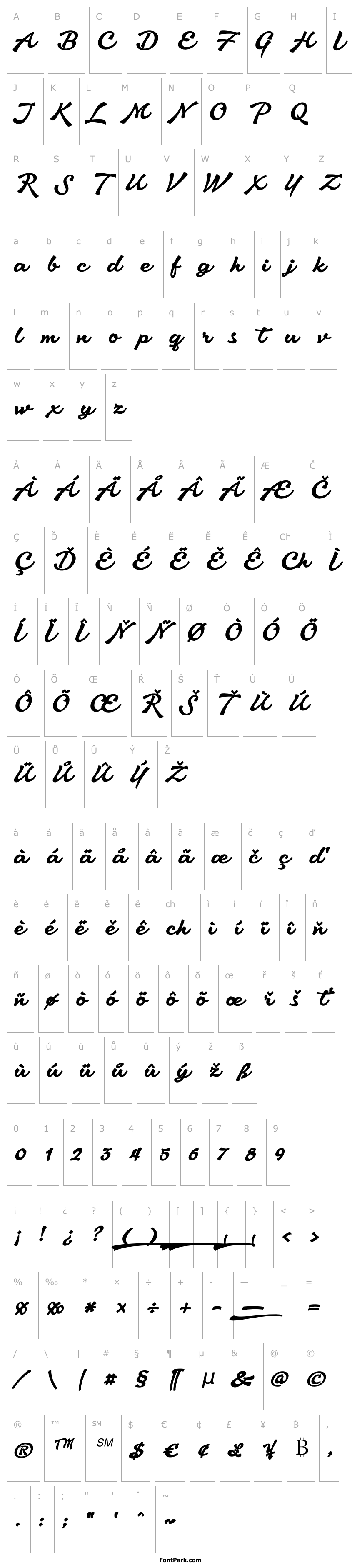 Overview Aromia Script Bold
