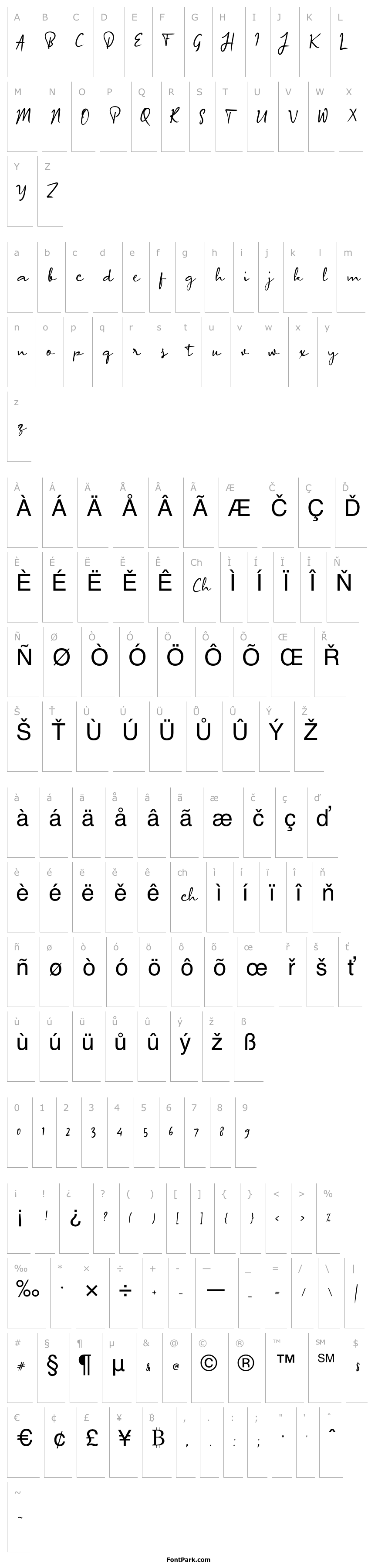 Overview Arrange Signature