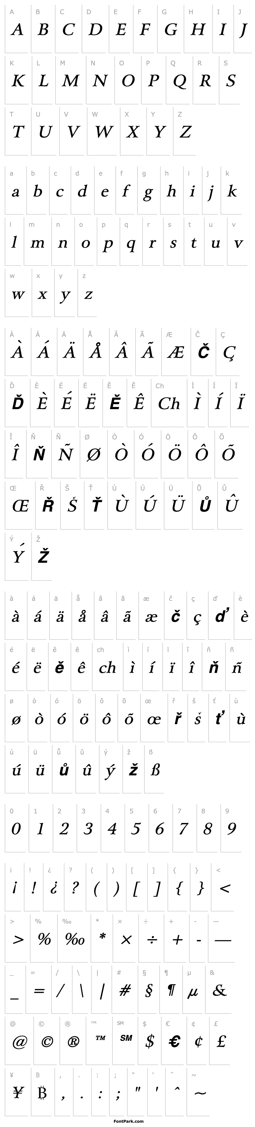 Overview Array BoldItalic