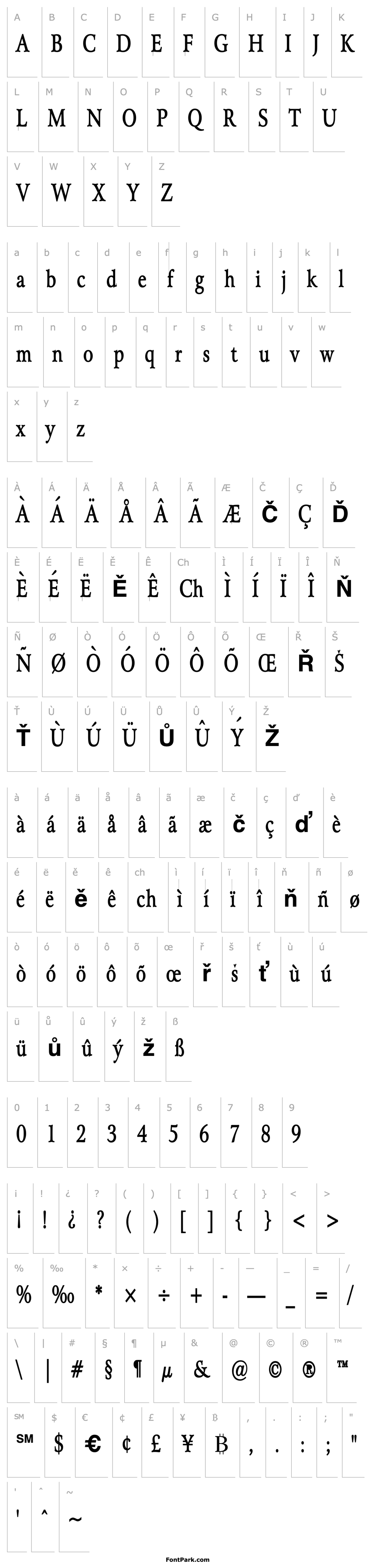 Overview Array Condensed Bold