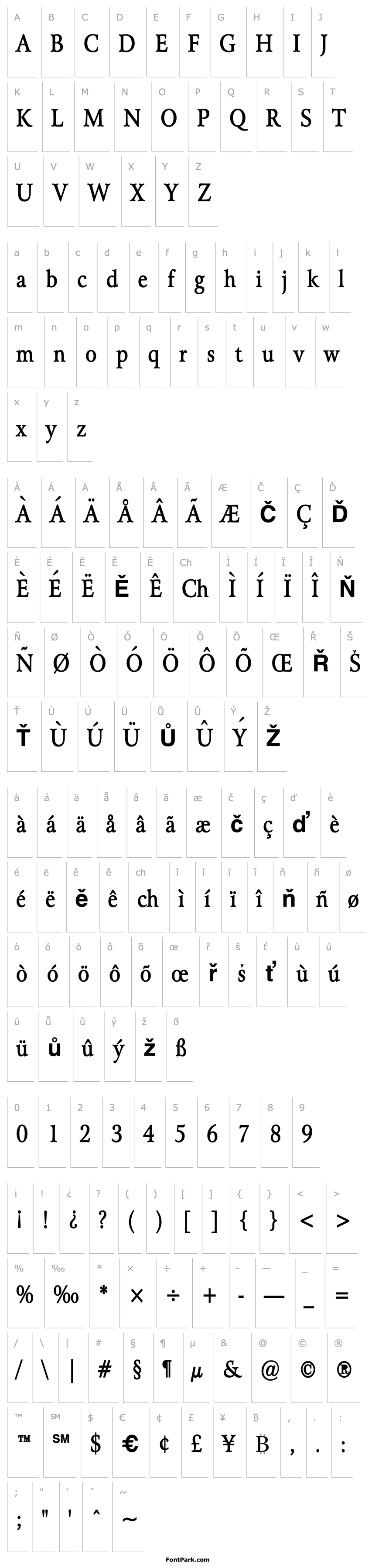 Přehled Array Thin Bold