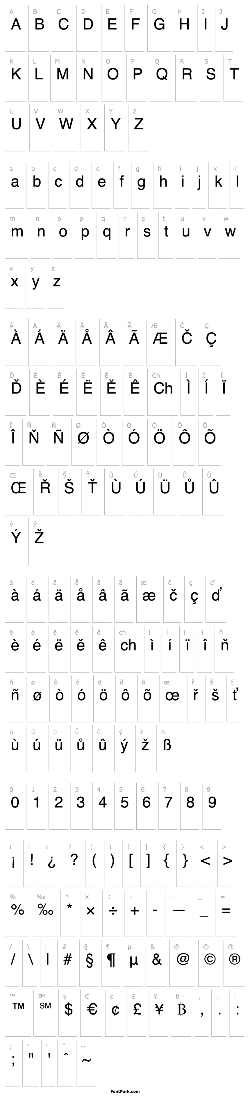 Přehled ARROW FONTS