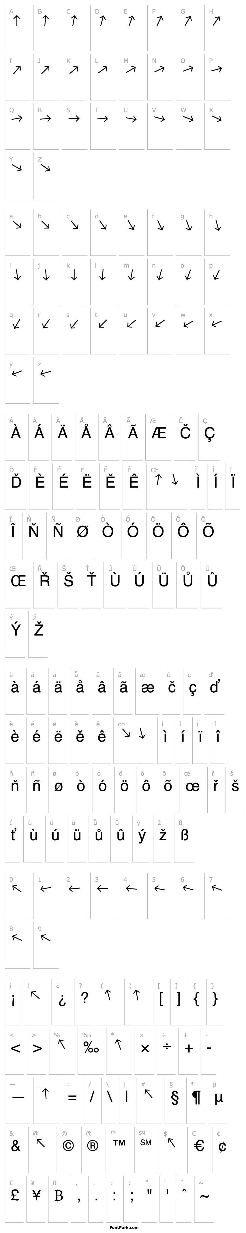 Overview ArrowFont