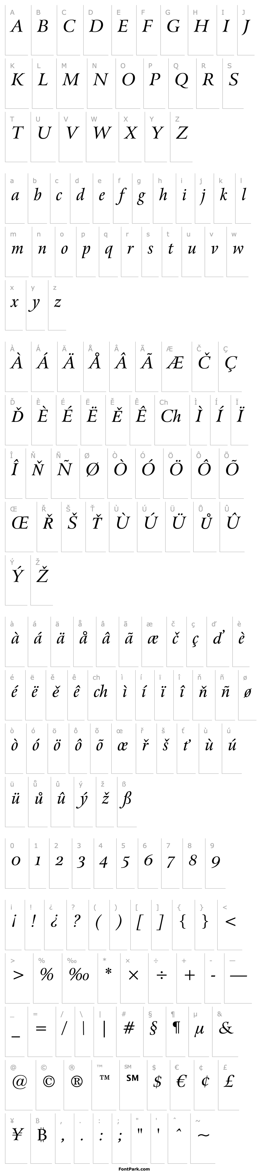 Overview Arrus OSF BT Italic