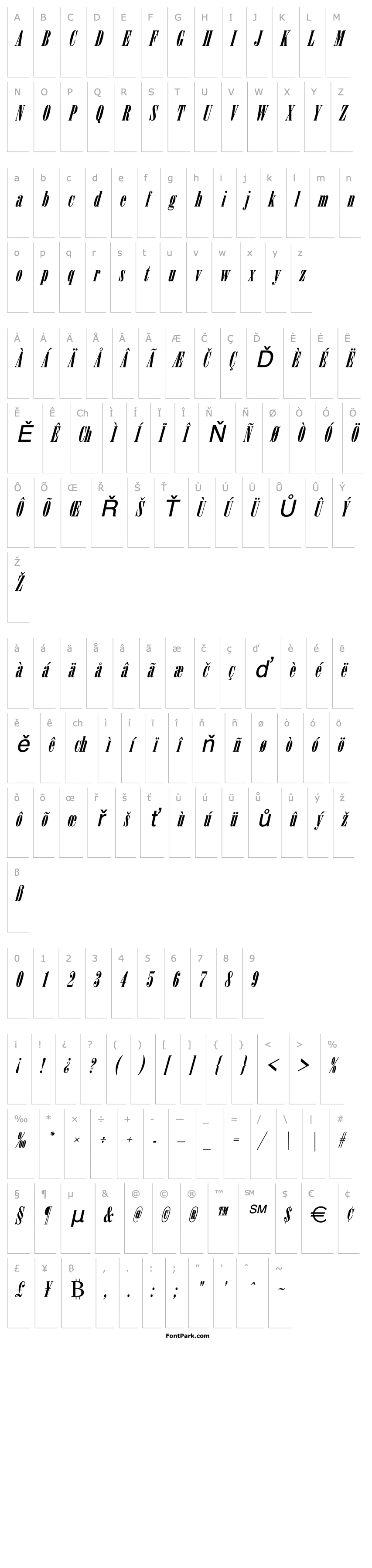 Přehled Arsis_Becker_Italic