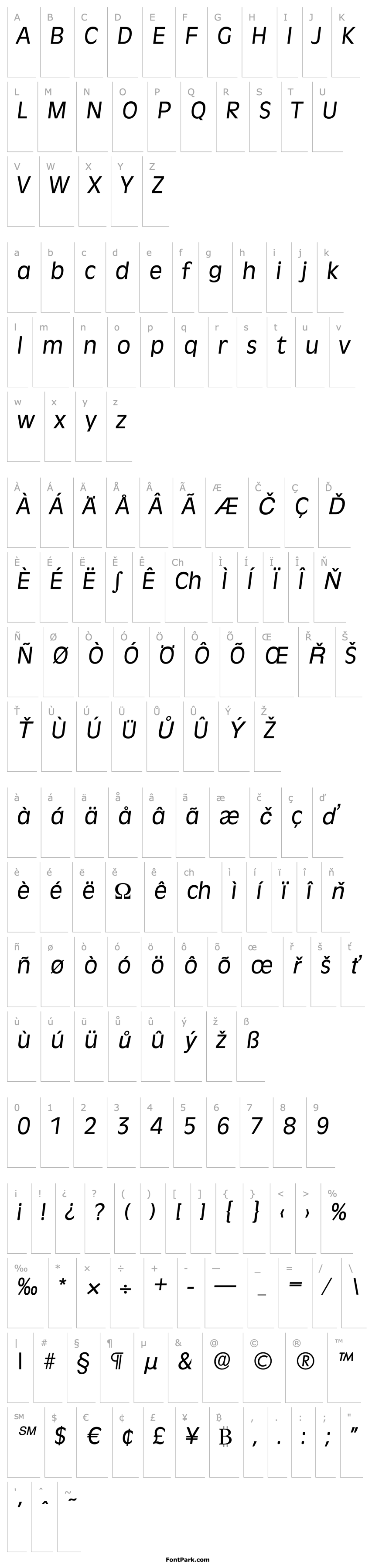 Overview ArthurBecker Italic