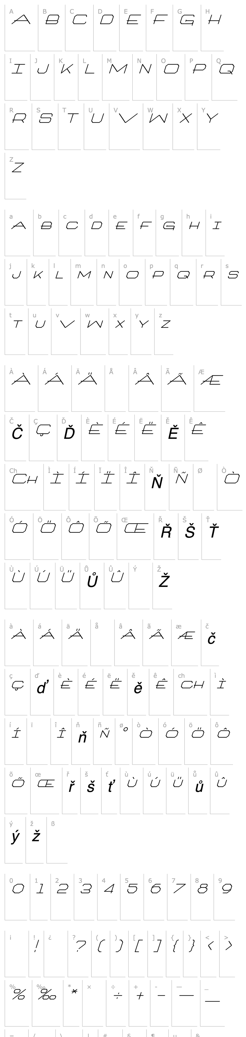 Overview Artlookin Italic