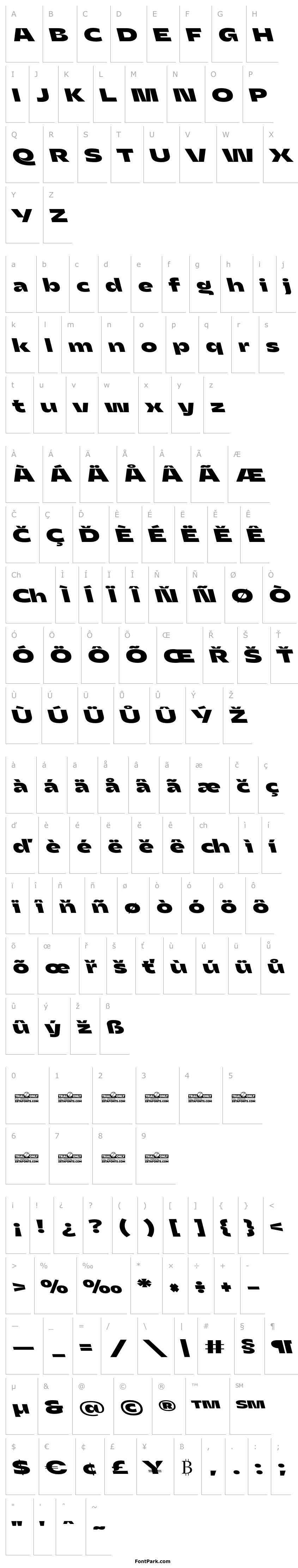 Přehled Asgard Trial Wide Xbold Backslant