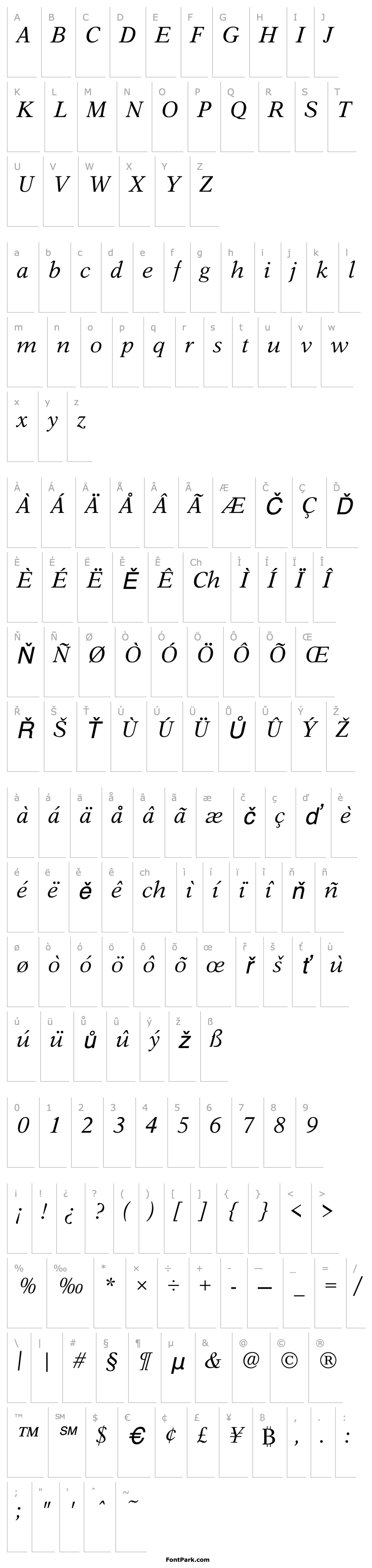 Overview Aster Italic