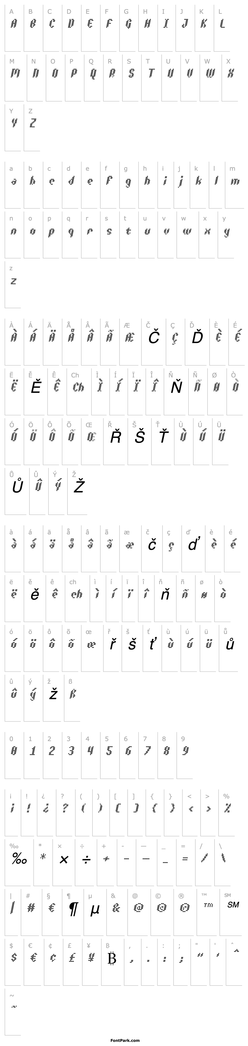 Overview Asterix Italic