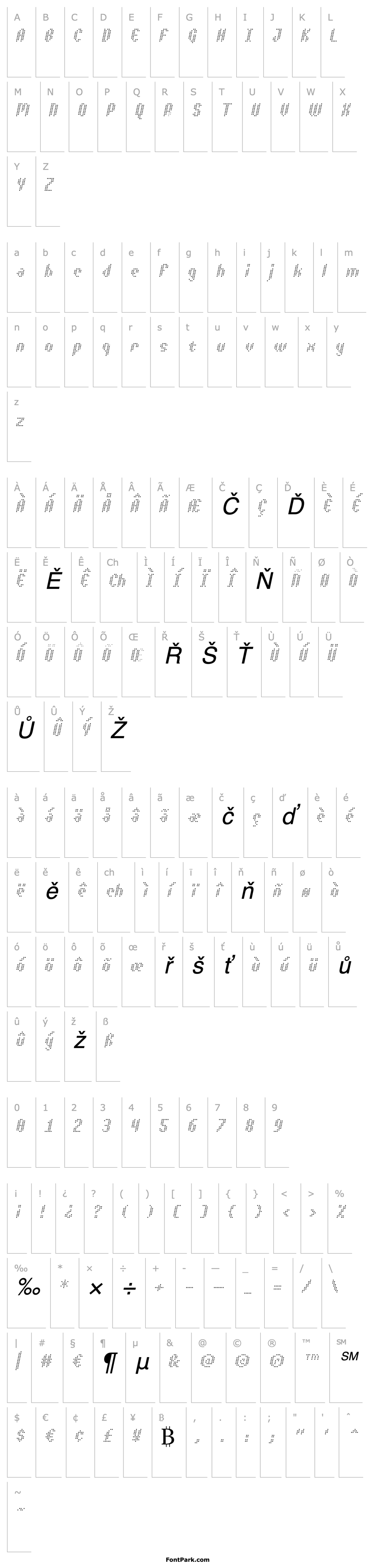 Overview Asterix Light Italic