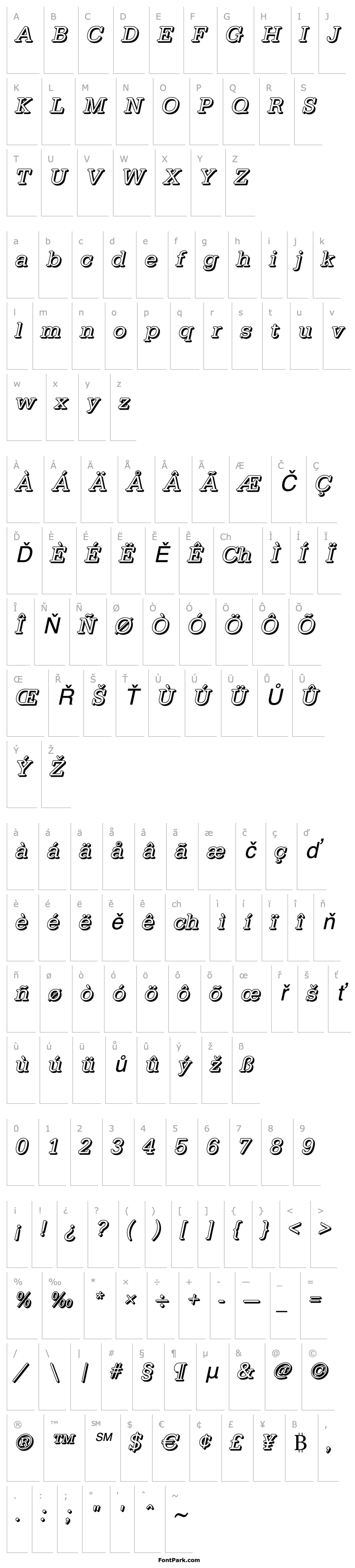 Přehled AstridBeckerShadow-Italic