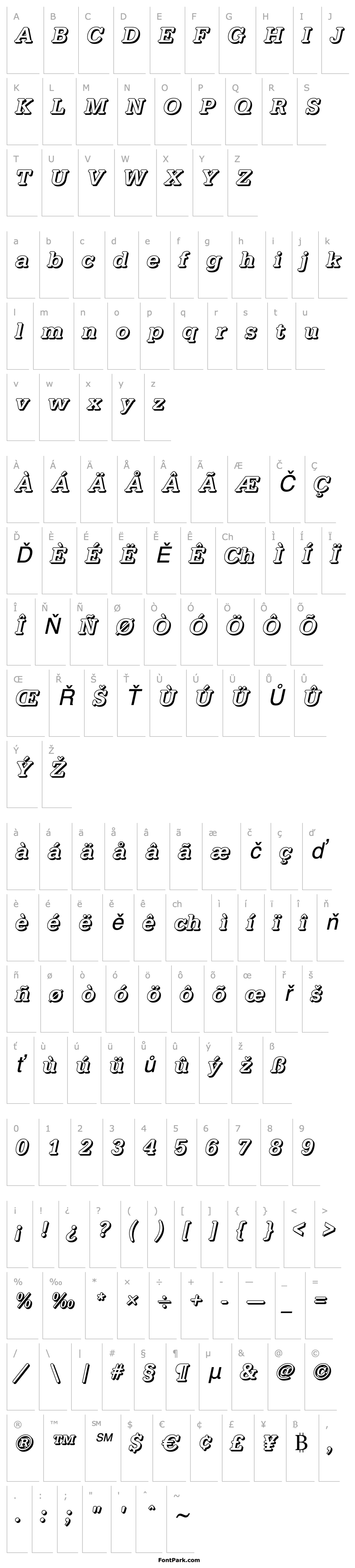 Overview AstridBeckerShadow-Medium-Italic