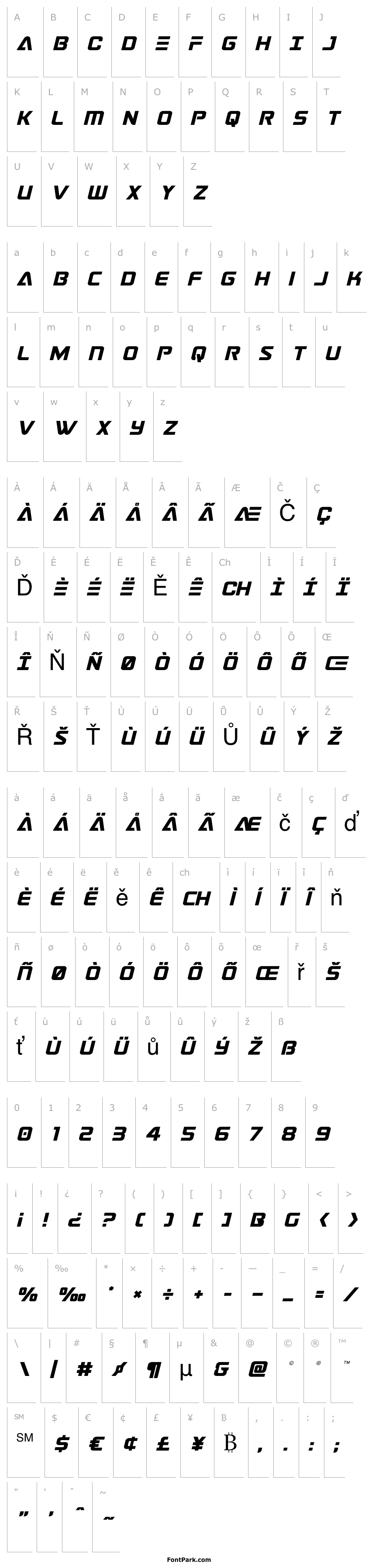 Overview Astro Armada Italic