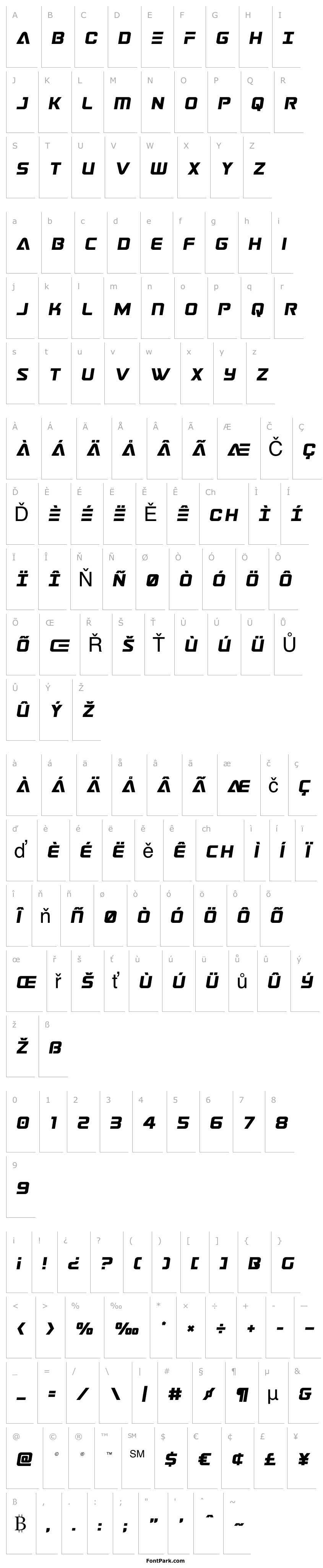 Overview Astro Armada Title Semi-Italic