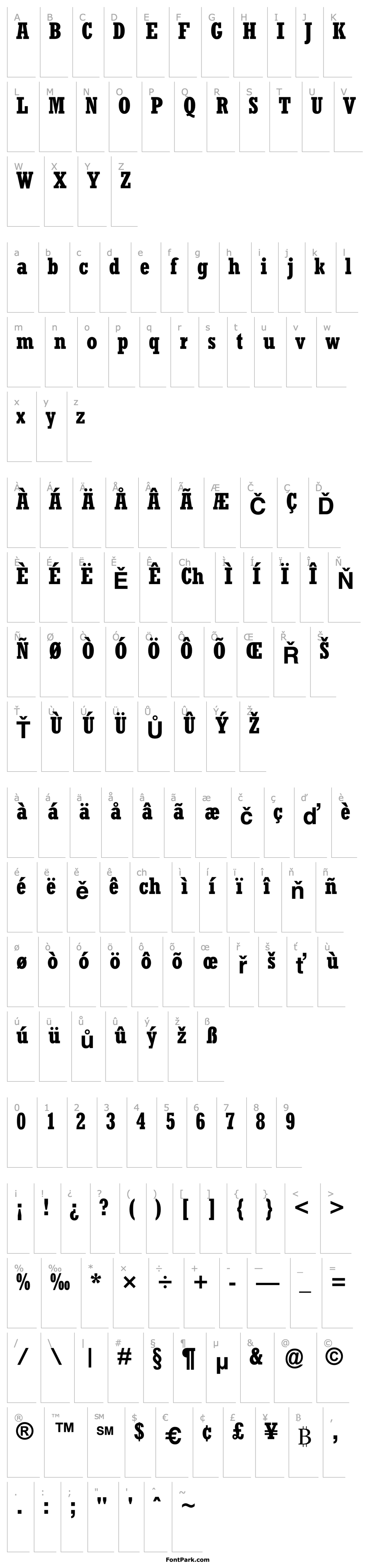 Overview Astute Condensed SSi Bold Condensed