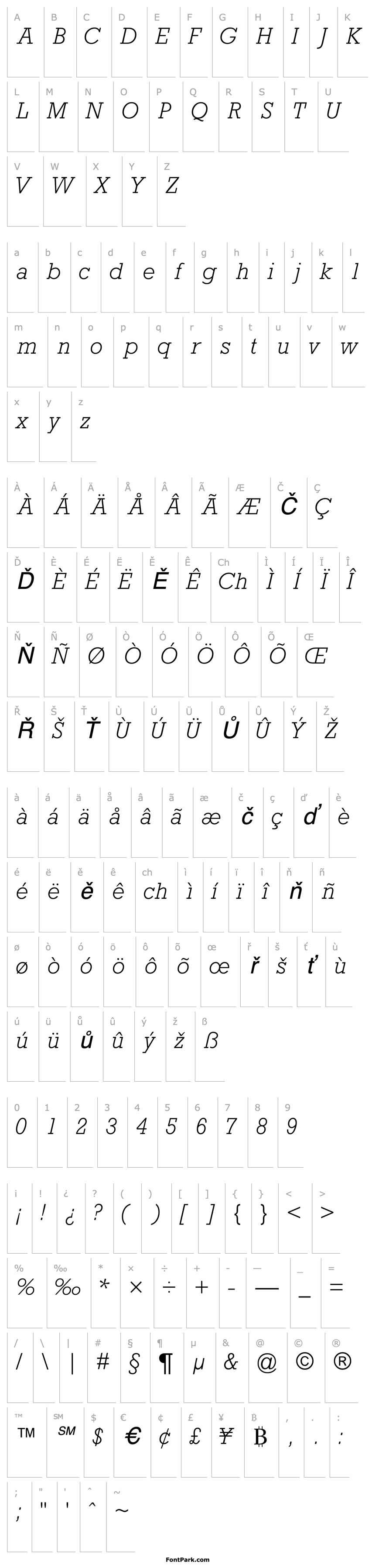 Overview AstuteLightSSK Italic