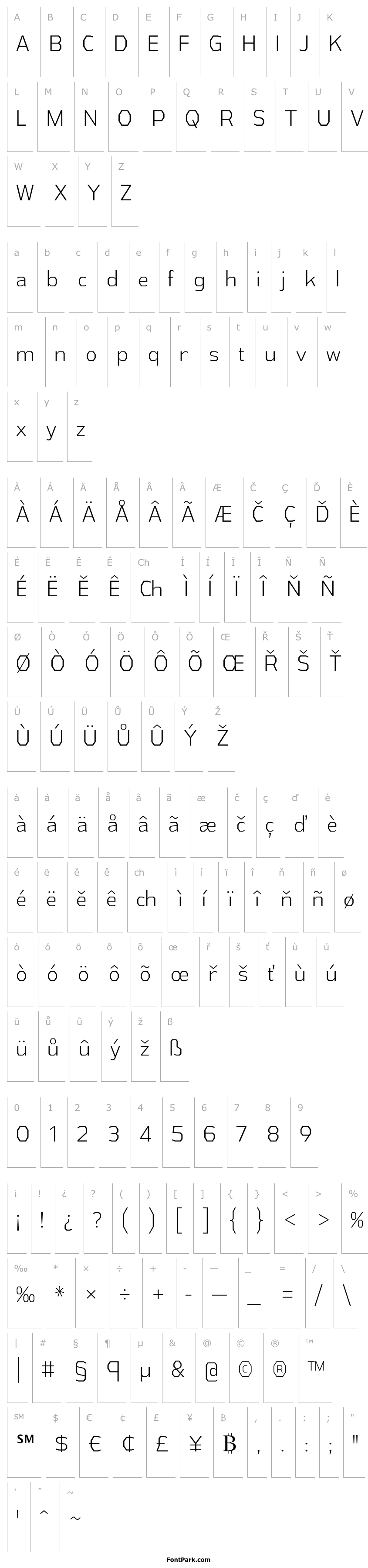 Přehled AthabascaCdLt-Regular