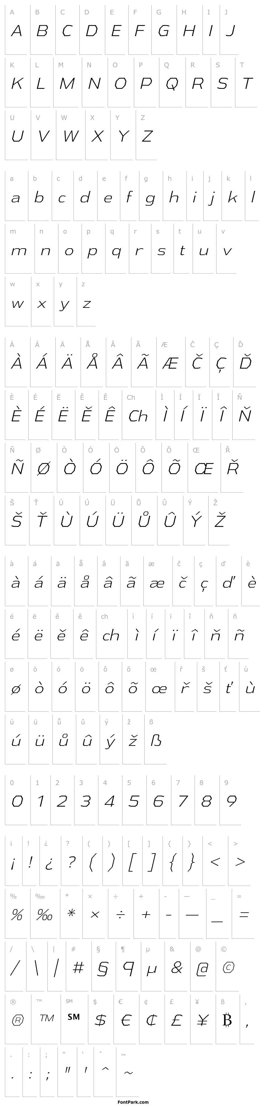 Přehled AthabascaLt-Italic