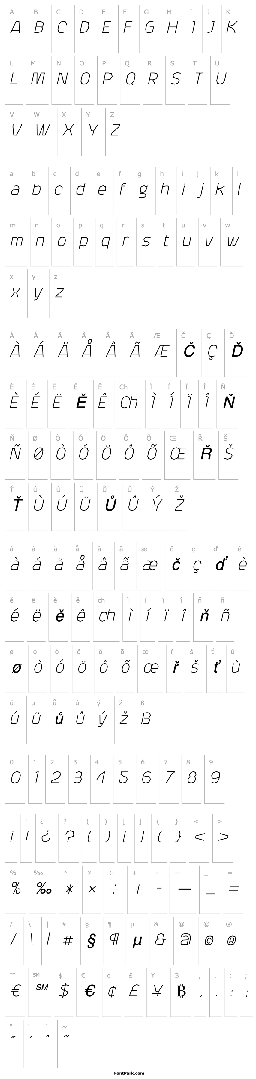 Přehled Attac-RegularItalic