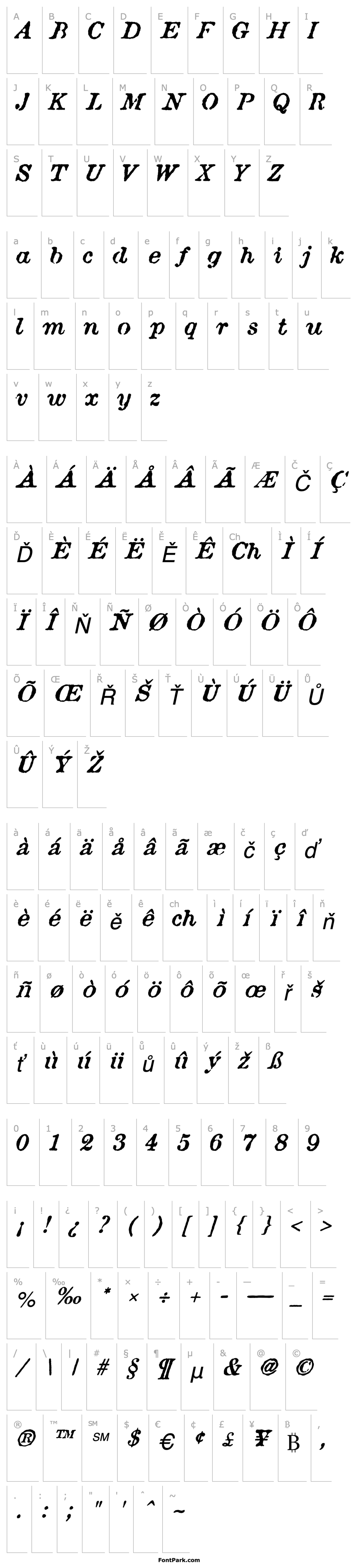 Přehled AtticAntique-Italic