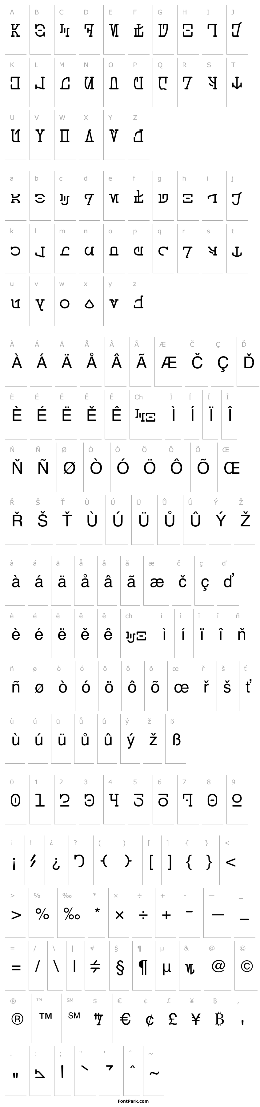 Overview Aurebesh_Typewriter