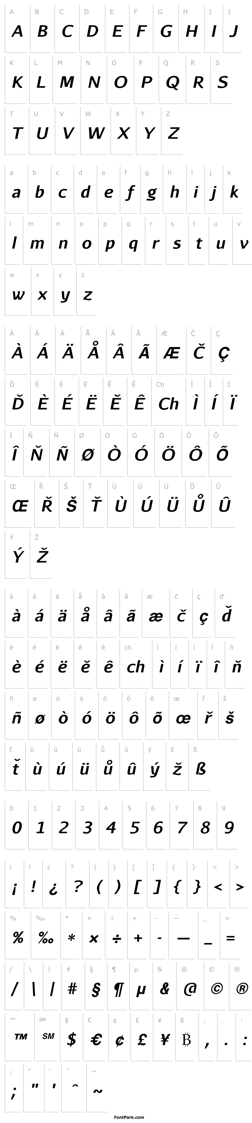 Overview AurulentSans-BoldItalic